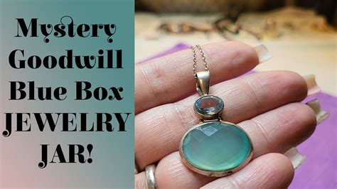 Awesome Mystery Goodwill Blue Box Jewelry Jar Youtube