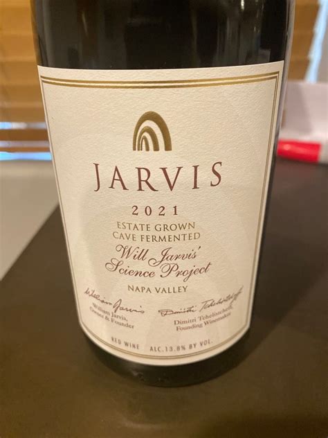 2021 Jarvis California Winery Will Jarvis Science Project Usa