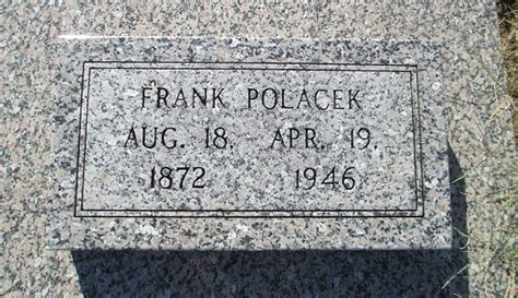 Frank Polacek 1872 1946 Homenaje De Find A Grave