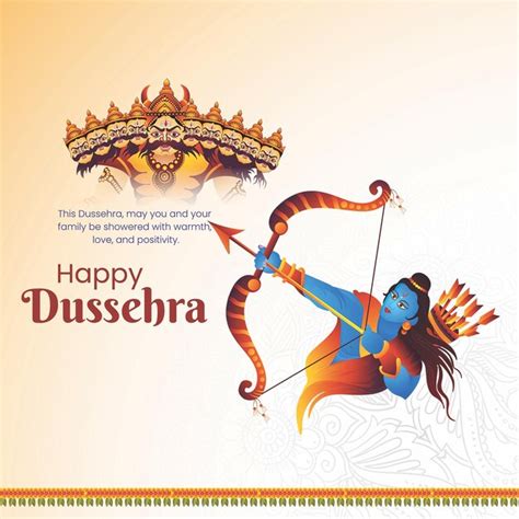 Premium PSD | Free vector happy dussehra and vijaya dashami festival ...