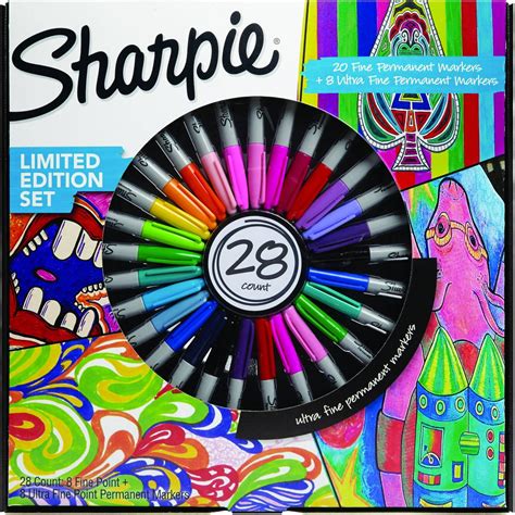 Sharpie Permanent Markers Limited Edition Fine And Ultra Fine Tips