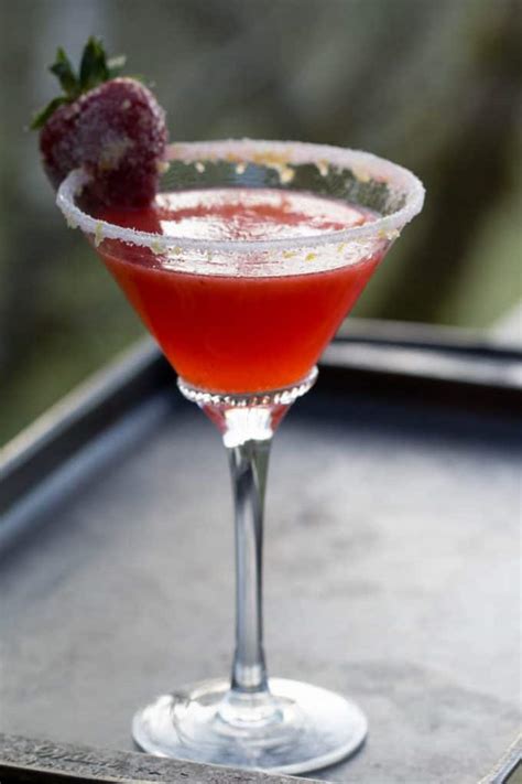 Strawberry Lemon Drop Easy Berry Cocktail Recipe