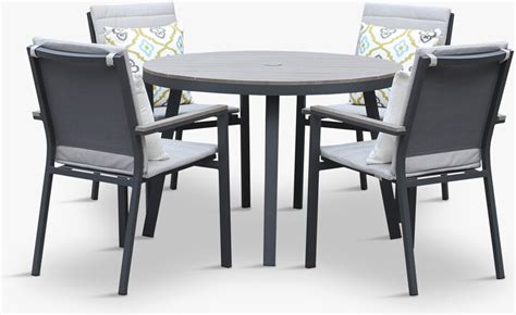 Bramblecrest Zurich Seat Round Dining Set With Parasol Base Shopstyle