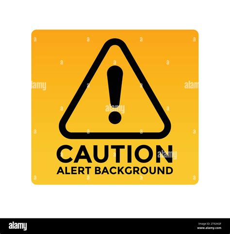 Hazard Warning Attention Sign With Exclamation Mark Symbol Stock Vector