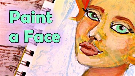 How To Paint A Face With Acrylics Easy Portrait Painting Youtube