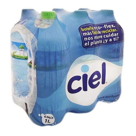 Agua Ciel 6 Botellas De 1 L Cu Walmart