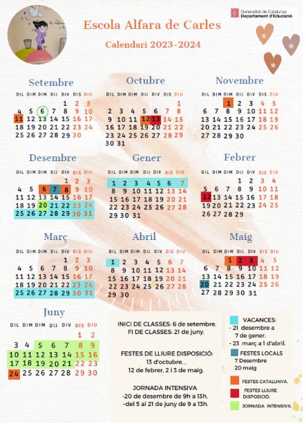 Calendari Escolar Zer Mont Caro