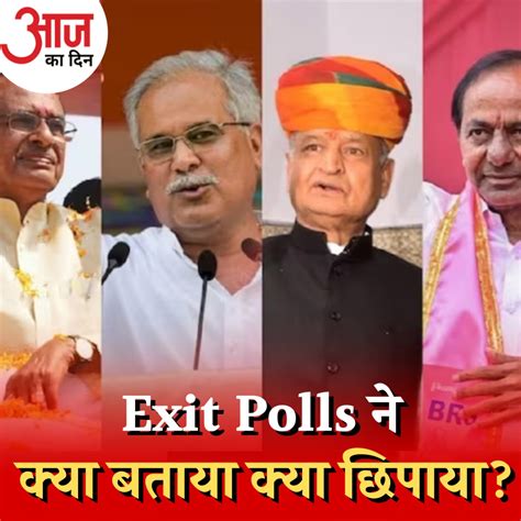 Exit Poll के आंकड़े ग्राउंड रियलिटी के कितने क़रीब आज का दिन 1 दिसंबर Exit Poll Results