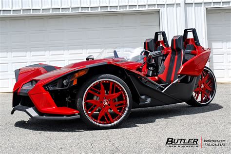 Polaris Slingshot with 24in Forgiato Decimo Wheels exclusively from Butler Tires and Wheels in ...