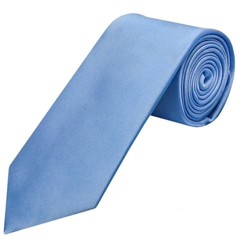 Mens Steel Blue Satin Classic Tie