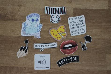 Tumblr Grunge Stickers By SparklingStuffStudio On Etsy