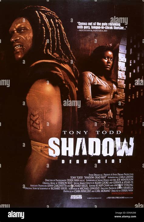 Shadow Dead Riot Us Poster From Left Tony Todd Carla Greene 2006