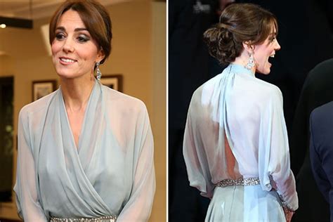 Kate Middletons Braless Look For ‘spectre Premiere In London — See