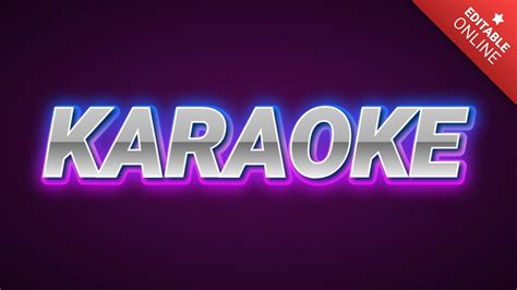 Karaoke 3d Text Effect Generator