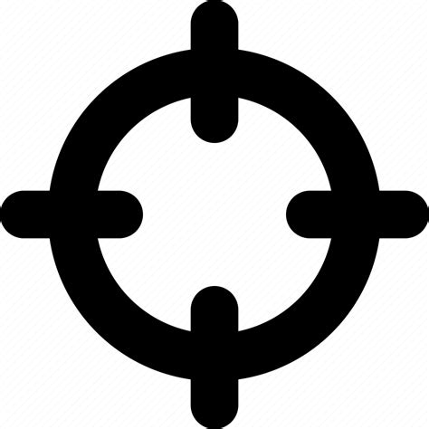 Crosshairs Icon Download On Iconfinder On Iconfinder