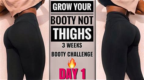 Day 1 How To Grow Your Glutes Not Thighs At Home~3 Weeks Booty