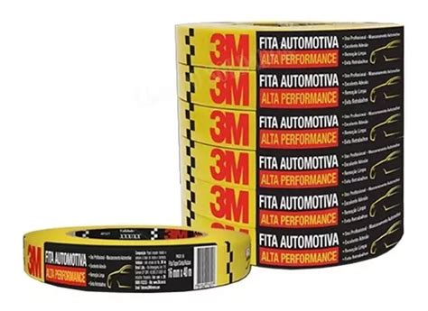 Fita Crepe Automotiva Mascaramento 18mm X 40m 3m 6 Rolos MercadoLivre