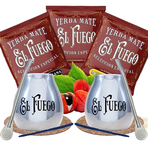 Tienda De Yerba Mate Yerba Mate Set Para Parejas El Fuego THE BEST