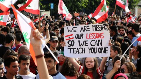 Students Take Centre Stage In Lebanons Anti Government Protests