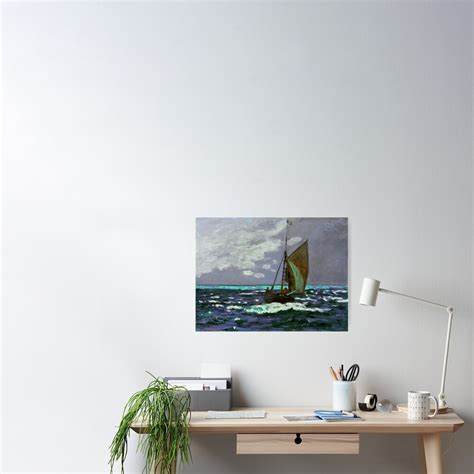 "Seascape, Storm Painting by Claude Monet ,Boat ,Sea, impressionism ...