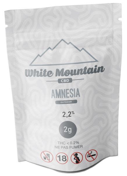 CBD White mountain Amnésia 2g