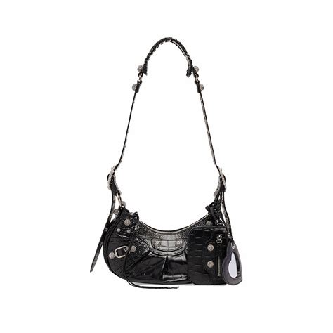 Mua T I Eo Vai Balenciaga Women S Le Cagole Xs Shoulder Bag Crocodile