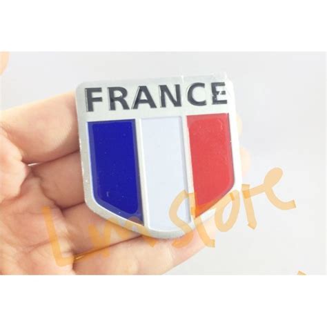 Jual Emblem D Besi Logo Perisai Bendera Perancis France Shopee Indonesia