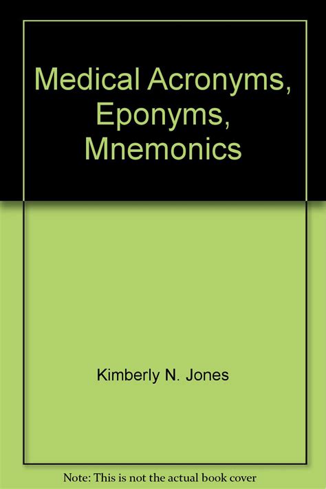 Medical Acronyms Eponyms Mnemonics Amazon Co Uk Books