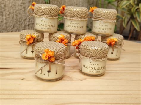 Lembrança Casamento Vela Aromática 40g Personalizada Elo7