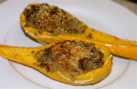 Crookneck Squash Recipes Replace Bacon With Sausage Yellow Squash