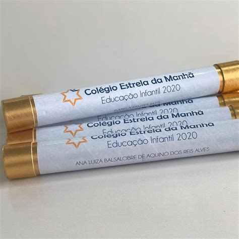 Canudo Personalizado Para Formatura Elo Produtos Especiais