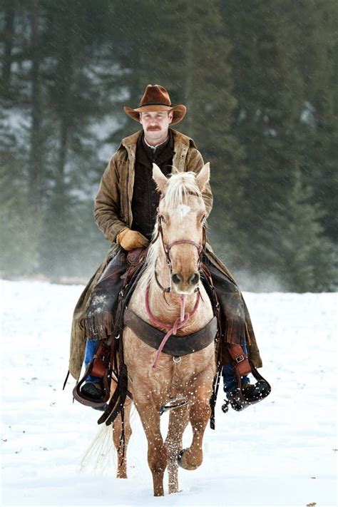 Ranch Foreman Riding Back To Ranch After Hard Days Work Editorial Stock Image Image Of