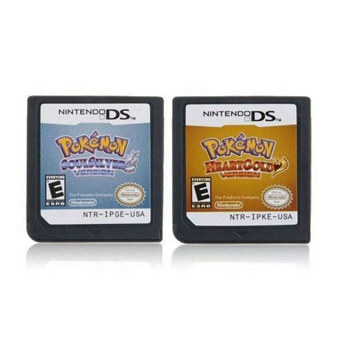 Cartão De Jogo Pokemon Heart Gold Soul Silver Para Nintendo 3ds Ndsi