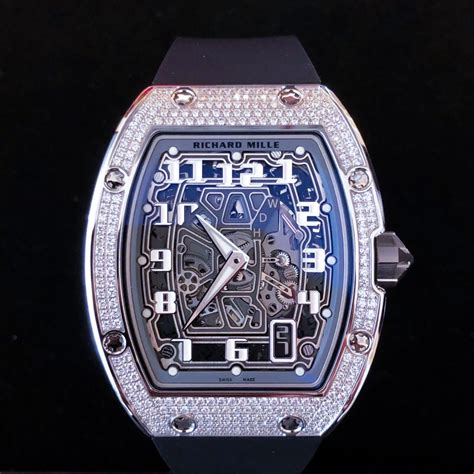 Richard Mille New Rm Extra Flat White Gold Full Set In Hong