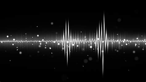 Audio Waveform Black And White Equalizer Stock Photo Download Image