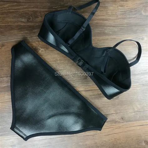 2019 Brand Push Up 100 Neoprene Bikini Triangle Neoprene Swimwear High