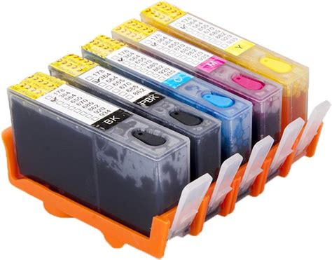 Ouguan 5 X 364 Complet Rechargeable Cartouche D Encre Pour HP