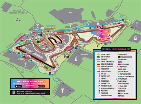 Map Of Circuit Of The Americas | Cities And Towns Map