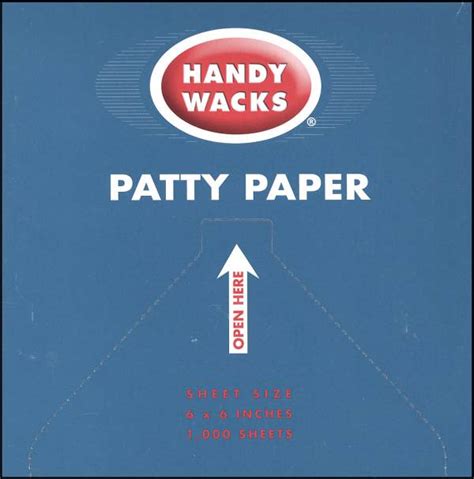 Patty Papers 1000 Sheets 6 X 6 45015 Handy Wacks