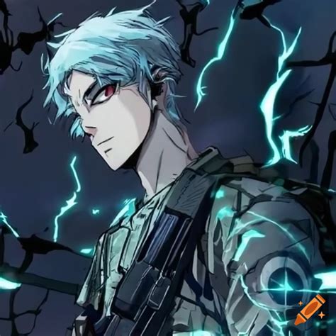 Anime Manga Design Of A Male Character With Electric Powers On Craiyon