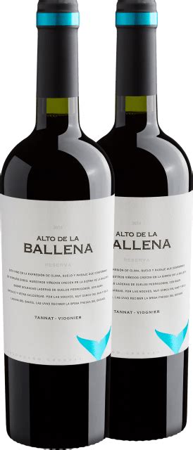 Kit 2 Alto De La Ballena Reserva Tannat Viognier Drinko