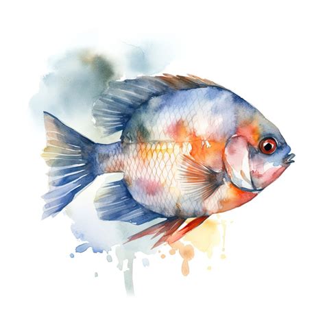 Watercolor Fish (Download Now) - Etsy