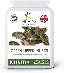 Nuvida Green Lipped Mussel Capsules High Strength Green Lipped Mussel