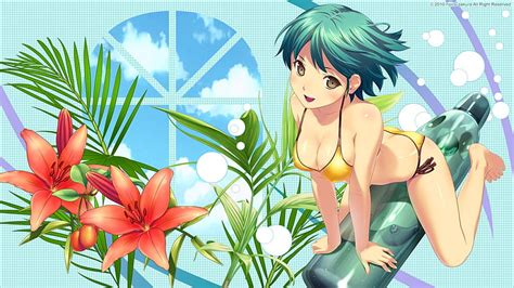 Anime Bikini Wallpaper Anime Girl Swimsuit Wallpapers Wallpaper Cave