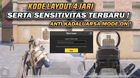 KODE LAYOUT 4 JARI SERTA SENSITIVITAS TERBARU ANTI INVALID PUBG