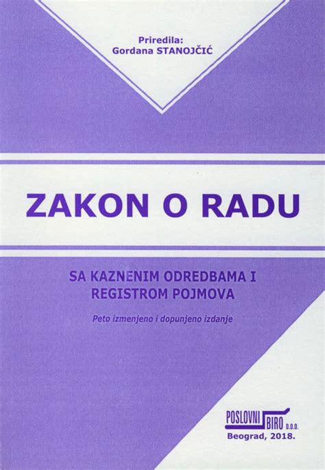 Komentar Zakona O Bezbednosti I Zdravlju Na Radu Sa Modelima Akata I