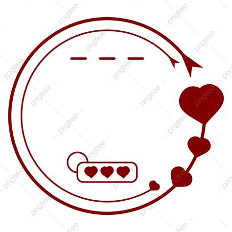 Circling Arrow Clipart Transparent Png Hd Circle Border With Heart