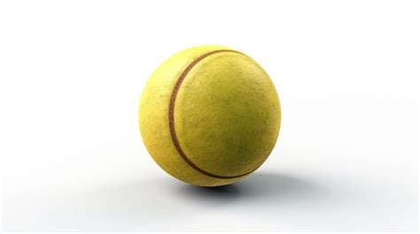 Premium Ai Image Tennis Ball Isolated On White Background Generative Ai