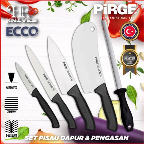 PIRGE ECCO Set Pisau Dapur Set Pisau Dapur Kitchen Knife Set Pisau