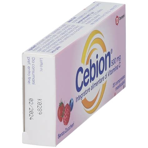 Cebion Compresse Masticabili Gusto Frutti Rossi Senza Zucchero Pz